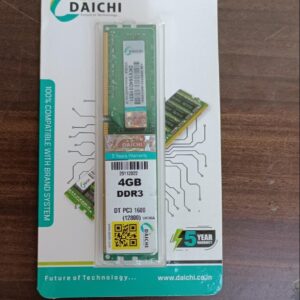 DAICHI DDR3 4GB RAM 1333 MHZ, 2 YEAR WARRENTY